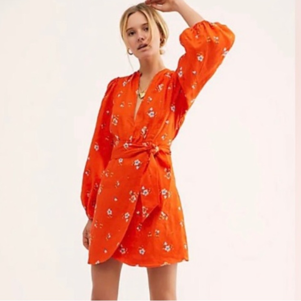 Free People Posies Mini Dress Sz 0